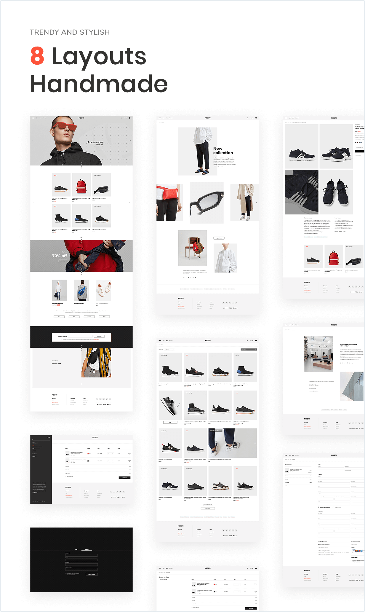 8 stylish and stylish handmade layouts