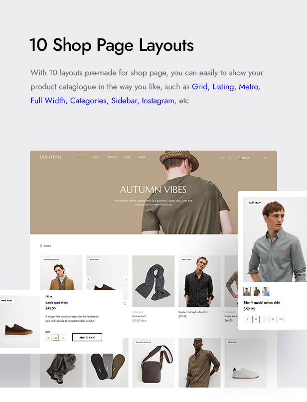 Durotan - responsive template for minimalist and modern e-commerce - 3