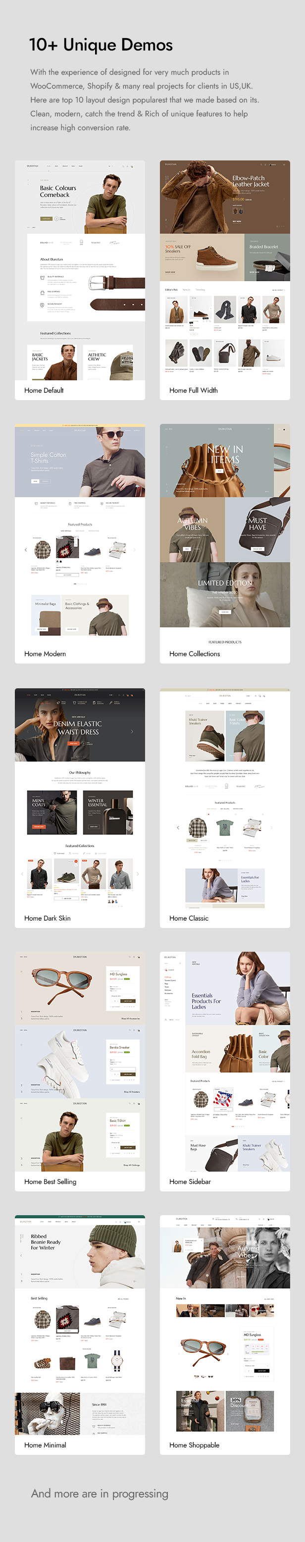 Durotan - responsive template for minimalist and modern e-commerce - 2