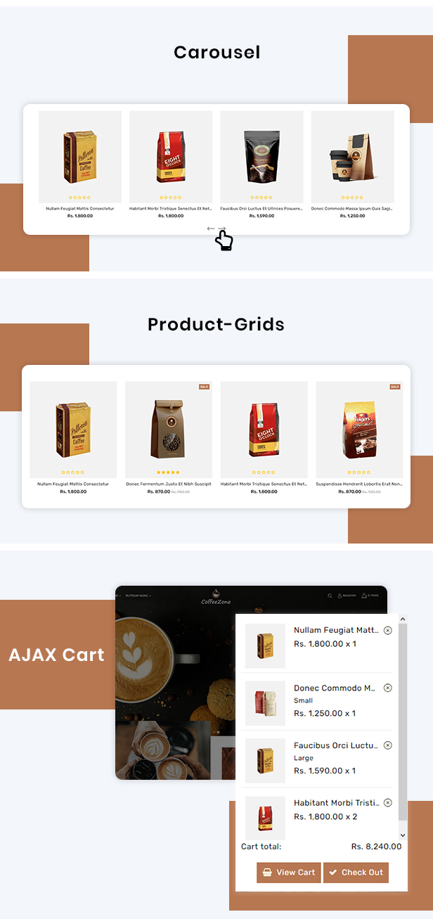 CoffeeZone Multipurpose Ecommerce Shopify Template - 4