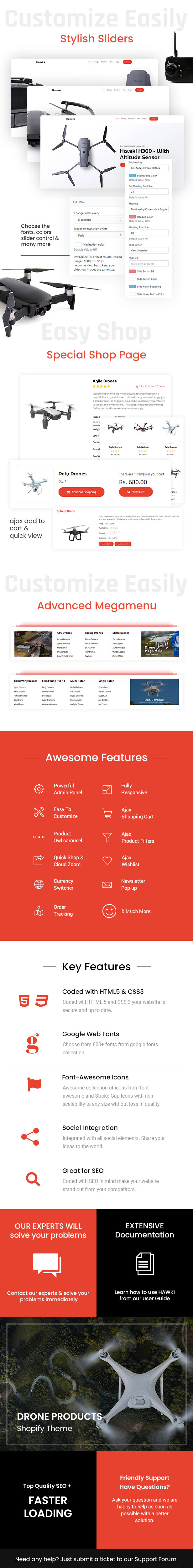 Hawki - Lucky Single Product Ecommerce Theme