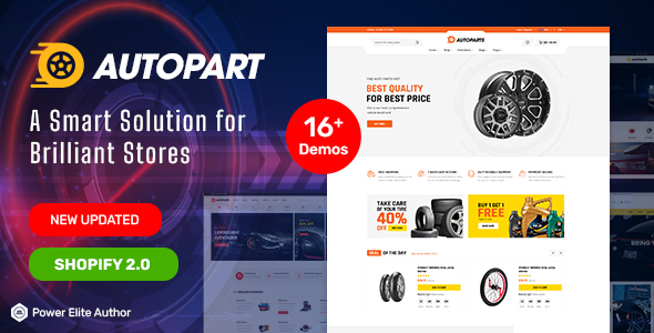 AutoParts - Auto parts, tools, equipment and accessories store, Shopify theme with sections