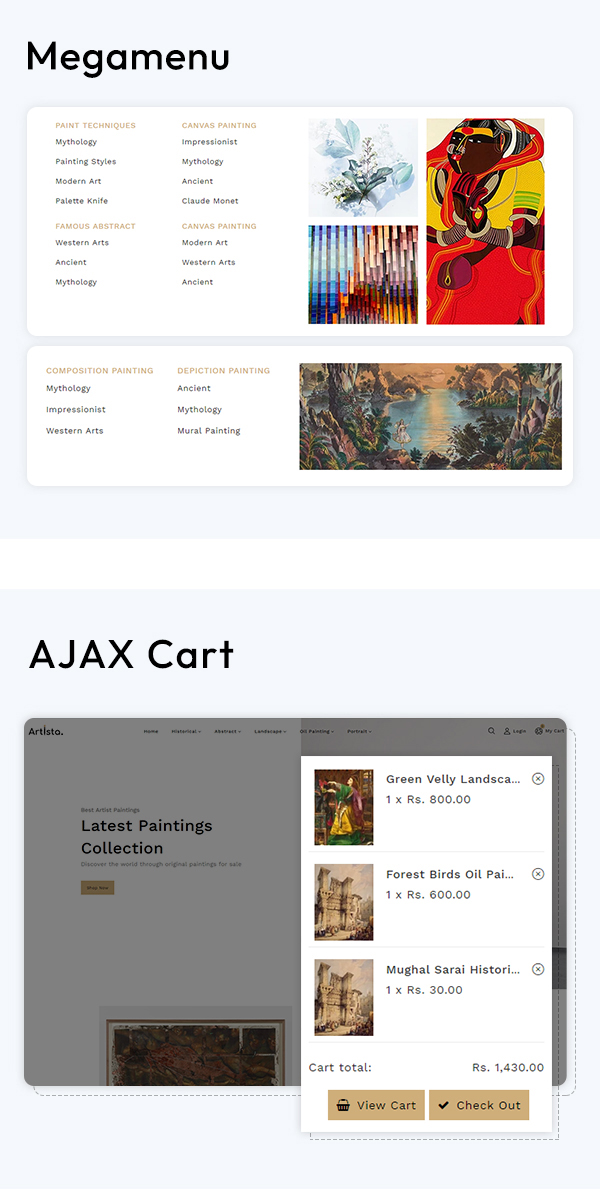 Artista - Shopify 2.0 - 5 artist and graphic designer agency