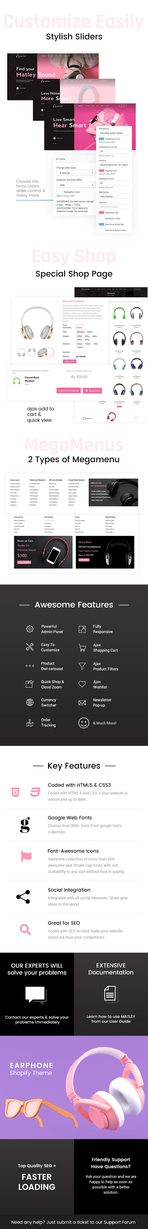 Matley - Shopify headphone and electronics design - 1