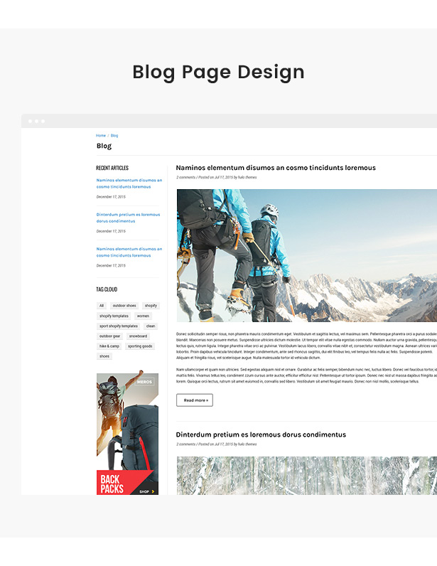 BlackDeers theme features