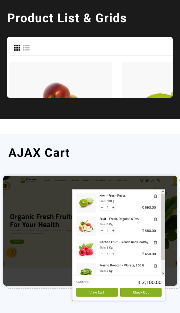 Flavoro - organic food shop Shopify - 4