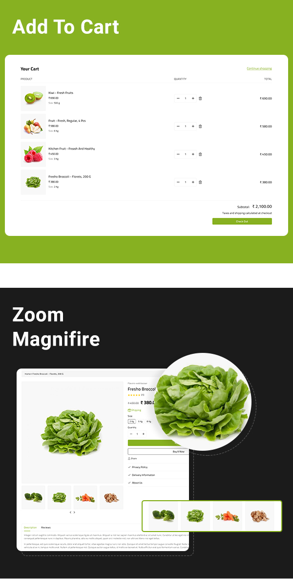 Flavoro - organic food store Shopify - 3