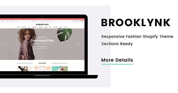Brooklynk - Responsive Fashion Shopify Template (Section Ready)