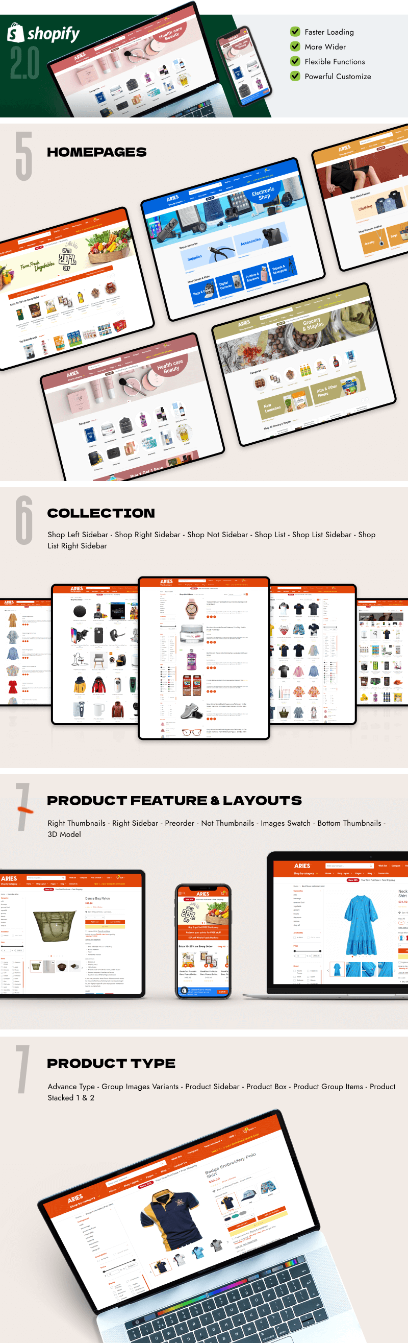 Theme layout home page