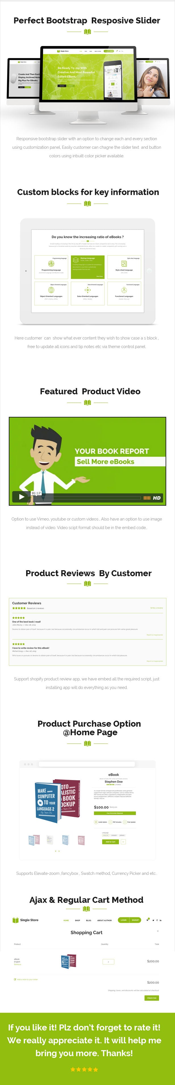 Single Store - A single product Shopify theme