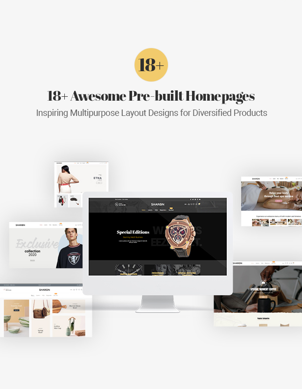 Born with 18+ amazing homepage demos