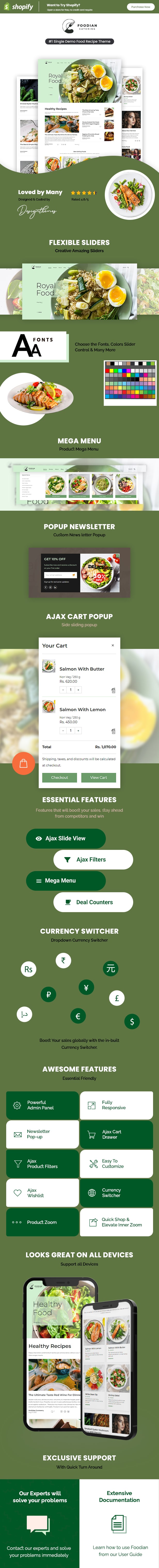 Foodian - Shopify Store food blog - 1