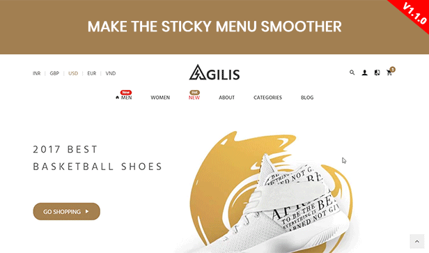 Agilis - Responsive Shopify Sections Theme - Google Pagespeed 99/100 - Cross Sell - Full SEO Support - GeoIP Currency - Increase Conversion Rates