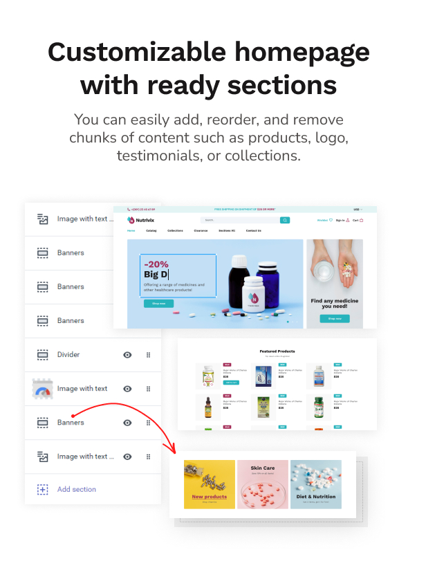 Nutrivix - Vitamin Shopify Store Theme, Supplements - 5