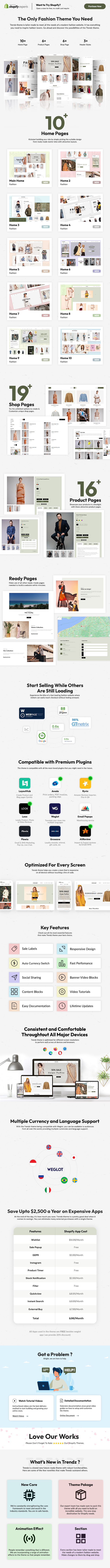 Trendz - Clean, Responsive Shopify OS 2.0 Theme - 1