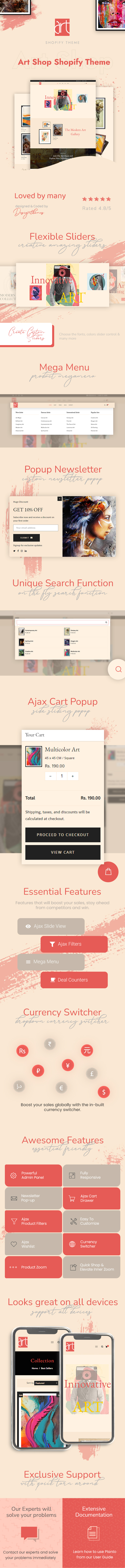 Multi Art - Artist Shopify Theme - 1