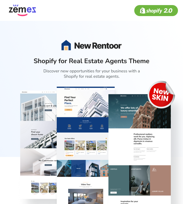 Rentoor - Shopify theme for real estate agents