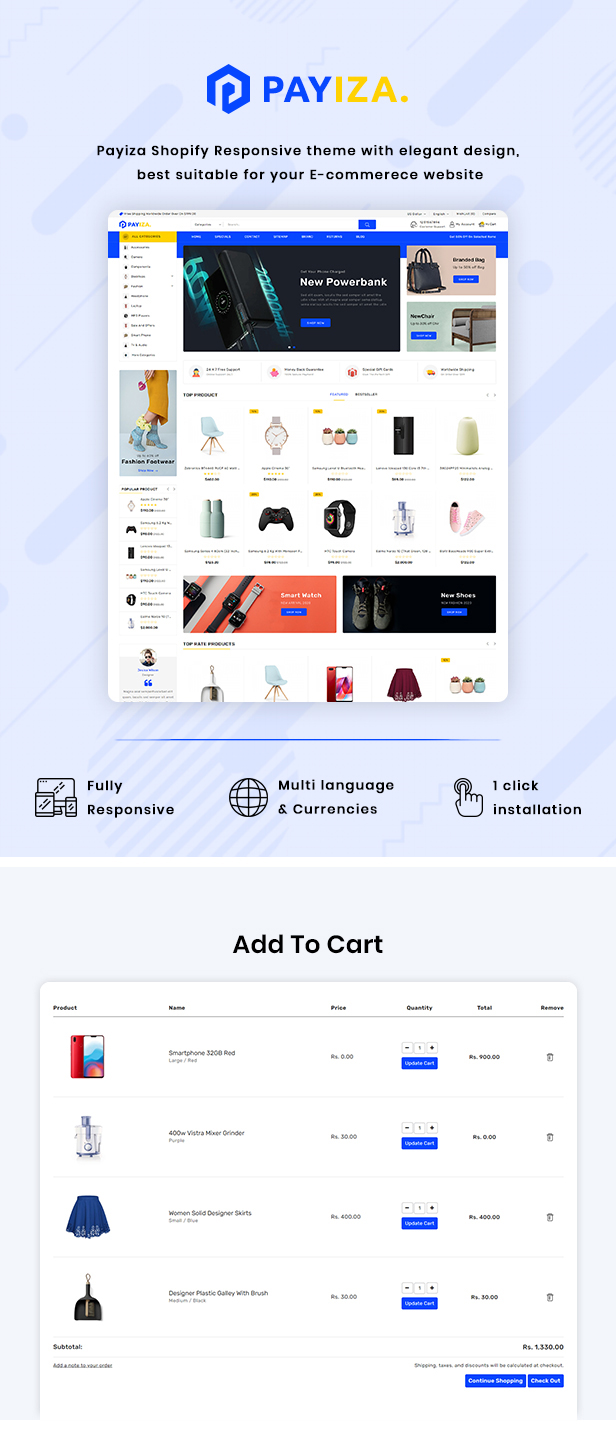 Payiza Versatile Shopify Responsive Design - 2