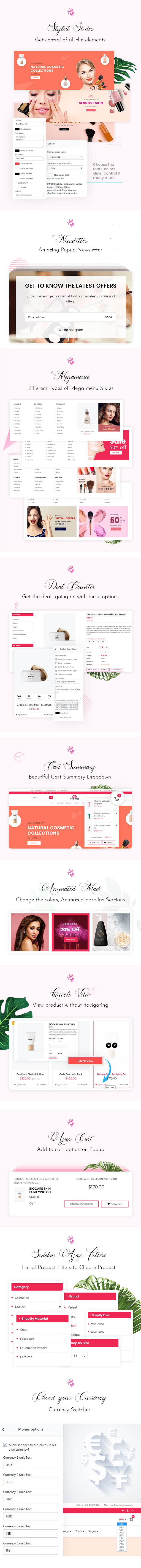 HerPride - skin care products Shopify Theme - 2