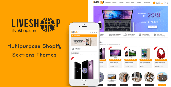 LiveShop - Multipurpose Drag & Drop Shopify Theme