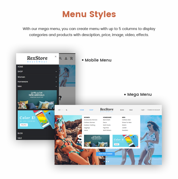 Ss RexStore - Shopify's versatile swimwear and lingerie themes