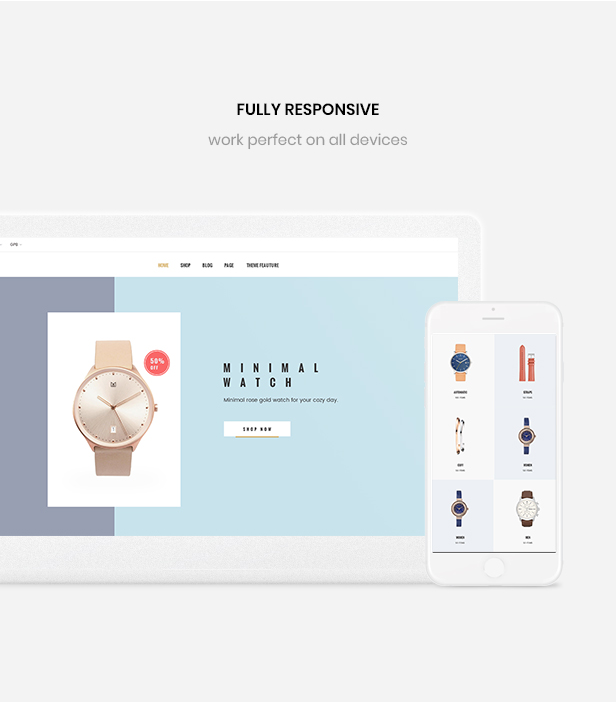 minimalist shopify theme - design optimized for mobile