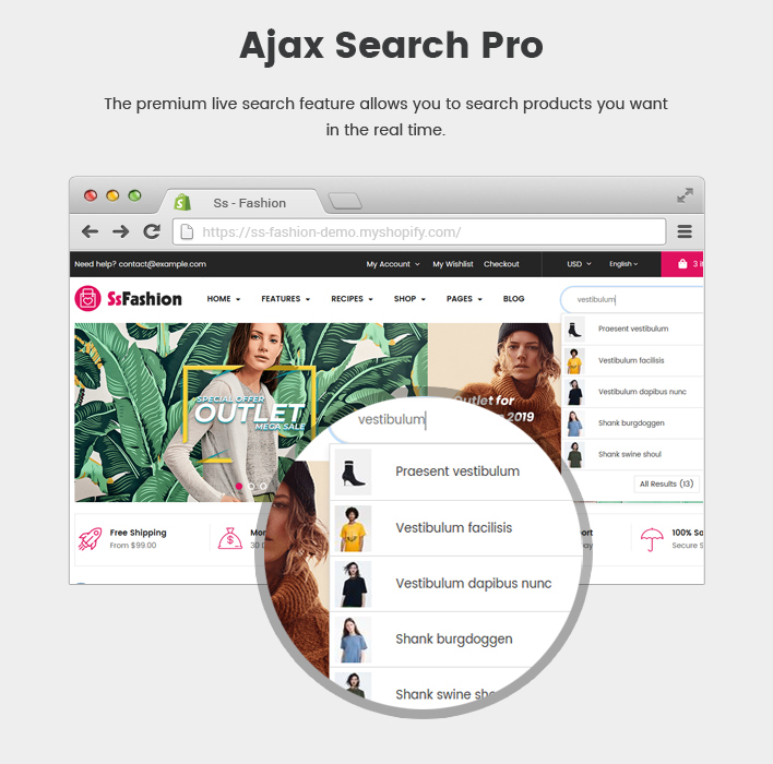 Ss Fashion - A multipurpose drag and drop Shopify sections theme