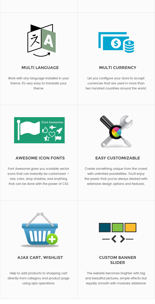 Compatible with Shopify theme