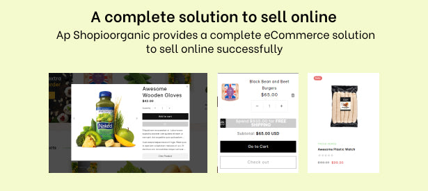 A complete solution for selling online