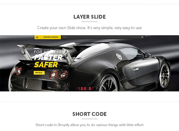 Shopify presentation theme