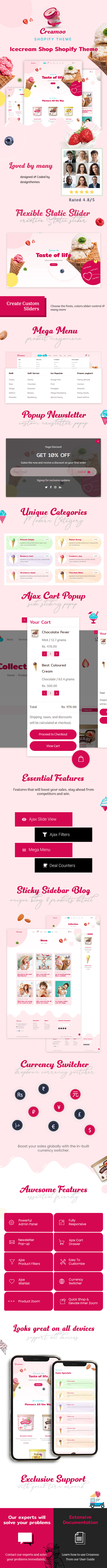 Creamoo - Shopify ice cream and cake shop - 1