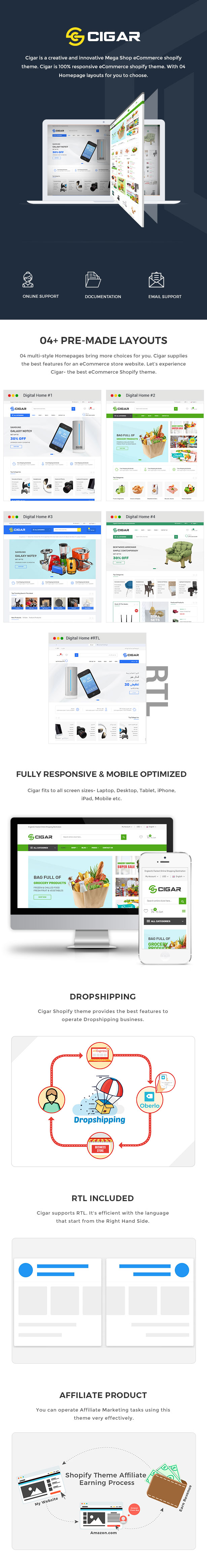 Cigar - Shopify theme grocery and electronics store - 2