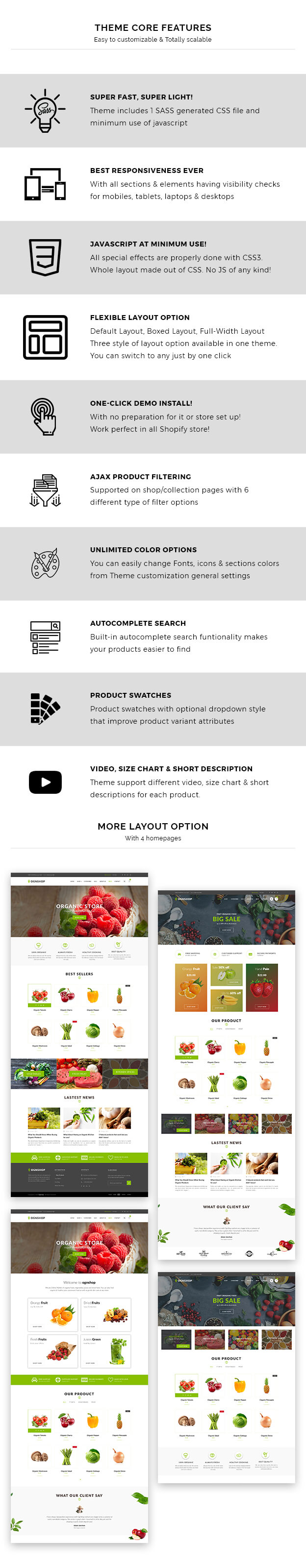 Ognshop - Organic food and health products Shopify Theme - 1