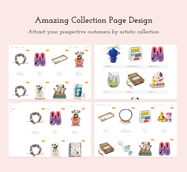 Amazing collection page design