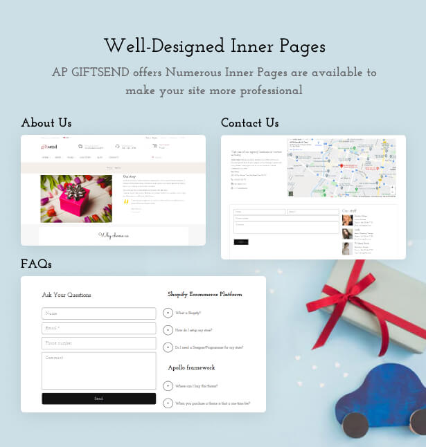     Interior pages are well designed