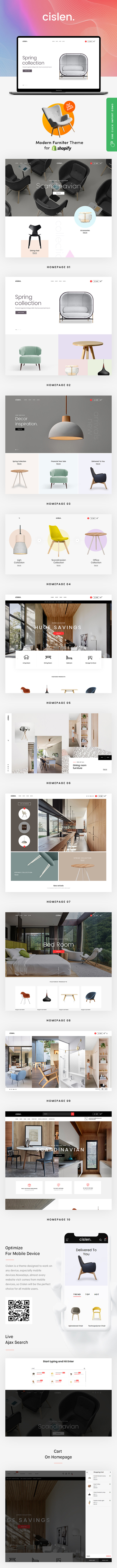 Cislen - Responsive Design for Shopify Modern Furniture - 4
