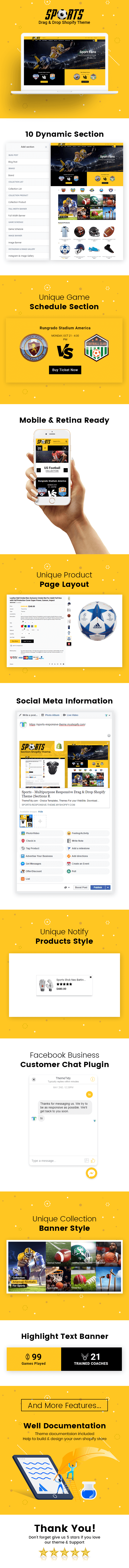 Full theme features