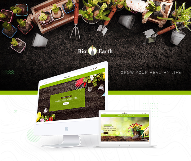 Bio Earth - garden plant landscape design Shopify Theme - 1