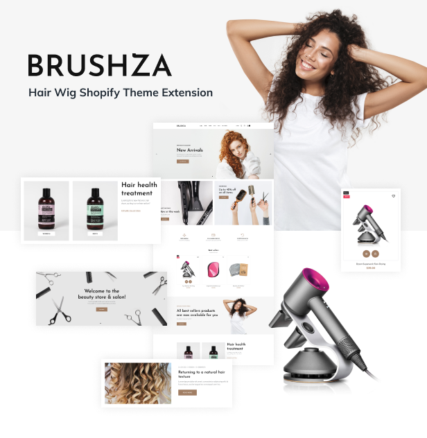 Brushza - extension of Shopify theme Hair wig - 2