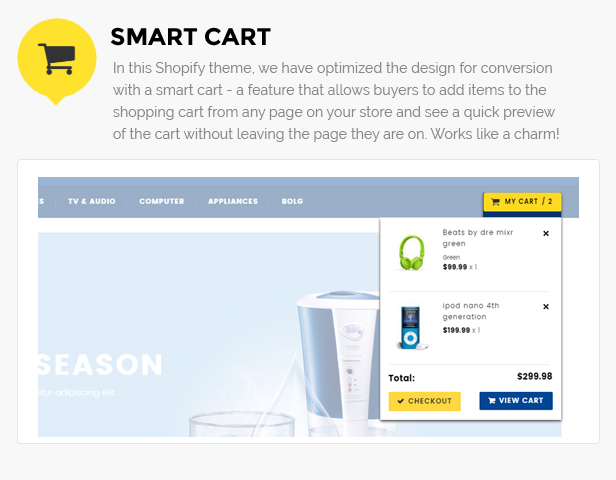 Responsive electronic theme