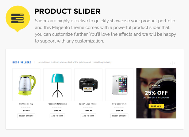 Electronic store template