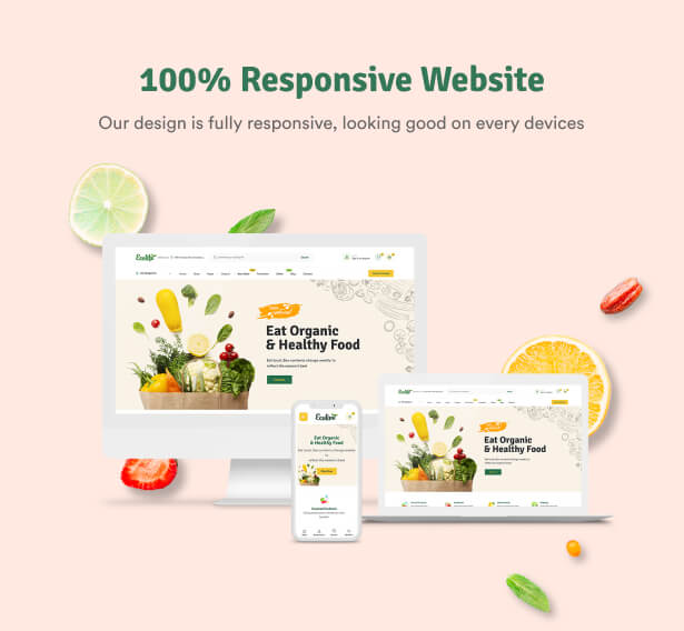 100% responsive site.