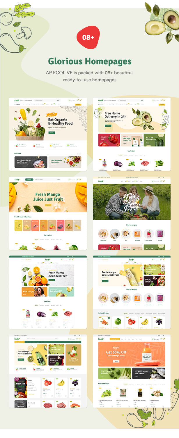 08+ luxurious home pages