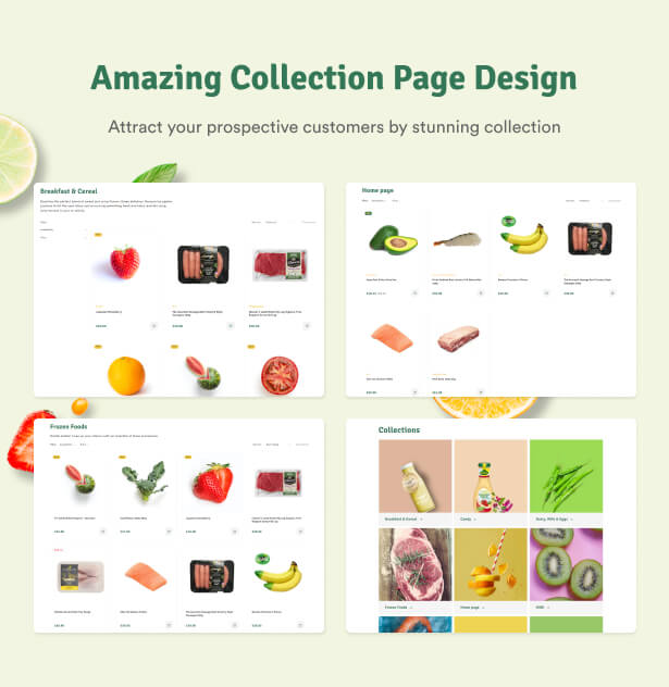Amazing collection page design