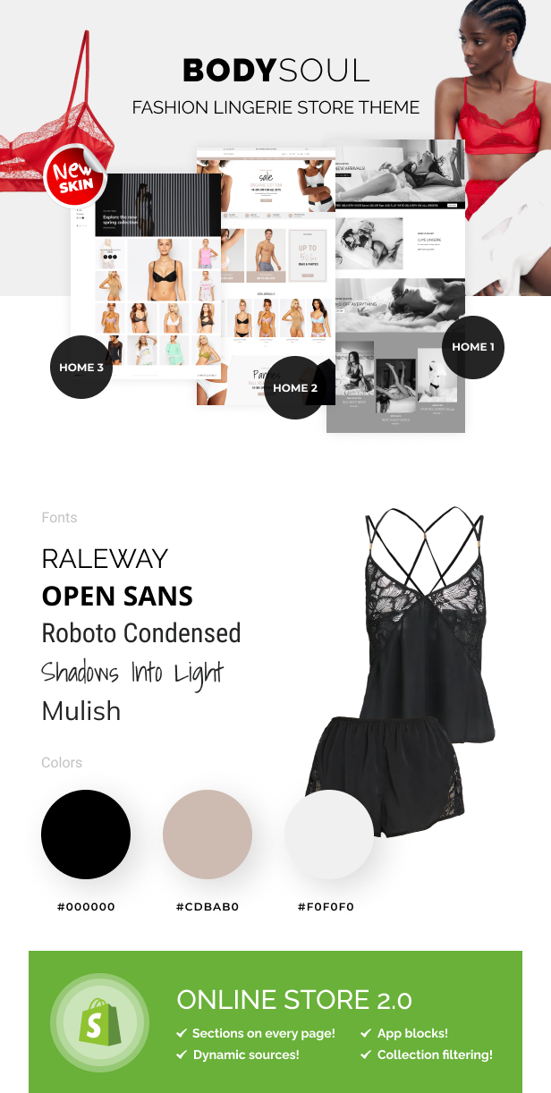 BodySoul - Bootstrap Fashion Store Lingerie Shopify Theme - 2
