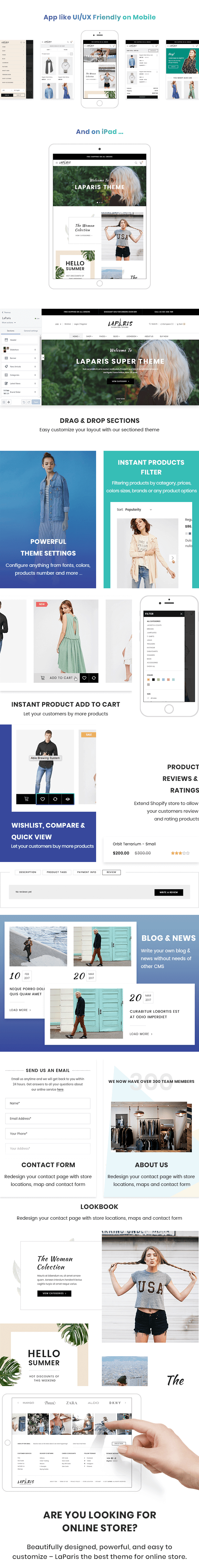LaParis - many features LaParis - many features