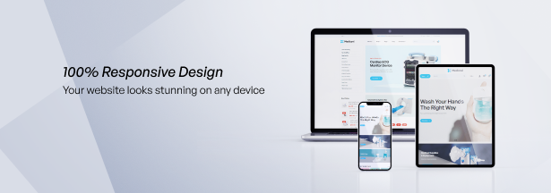 100% responsive design 