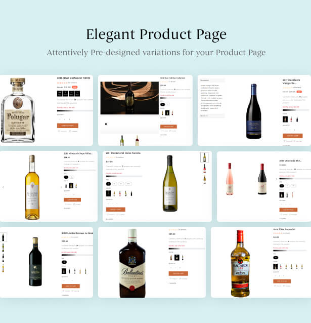 Elegant product page