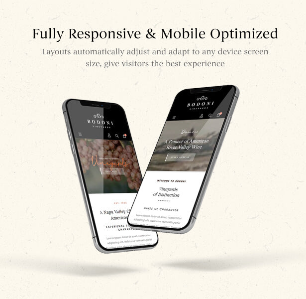 Fully responsive and mobile friendly