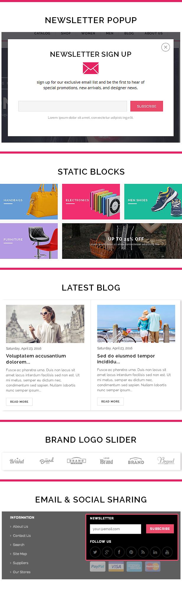 Shopify flower shop website